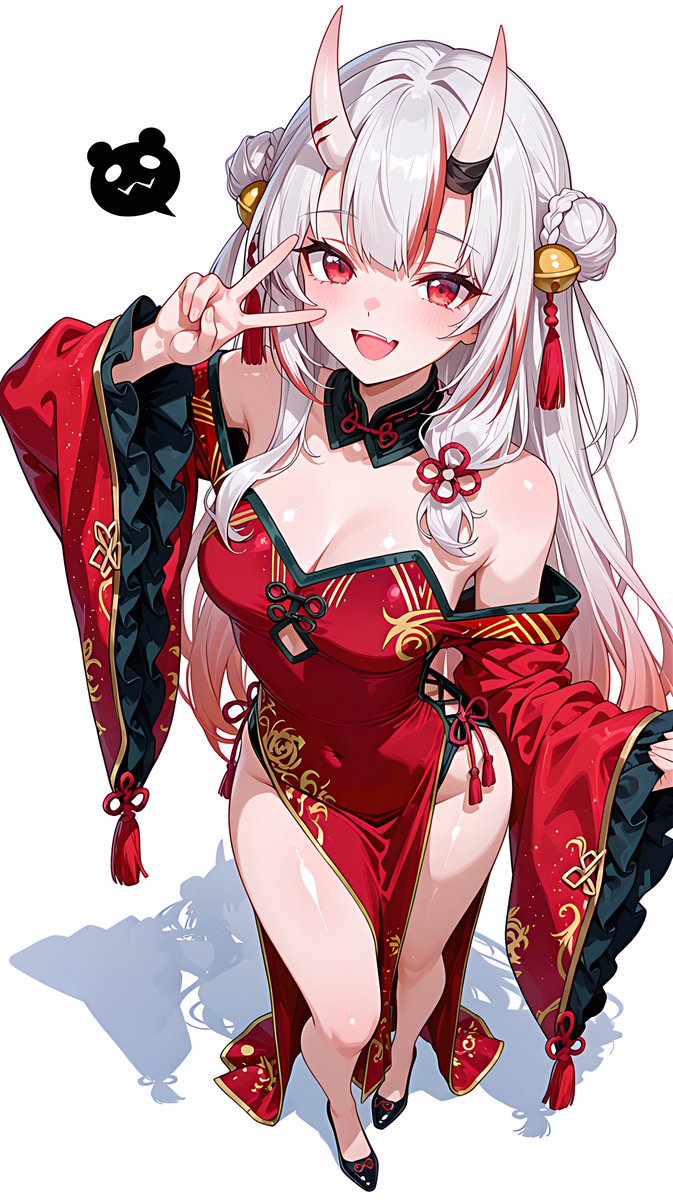 shi_ro__ko's tweet photo. チャイナ服だ余😈 https://t.co/qIWksMTyZV