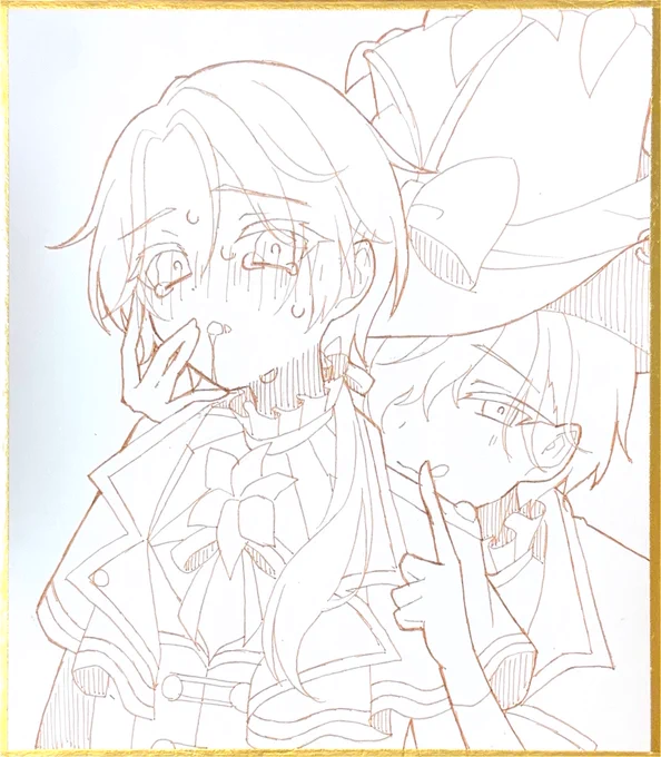 友達にあげる類司のペン入れができたよ〜〜ん