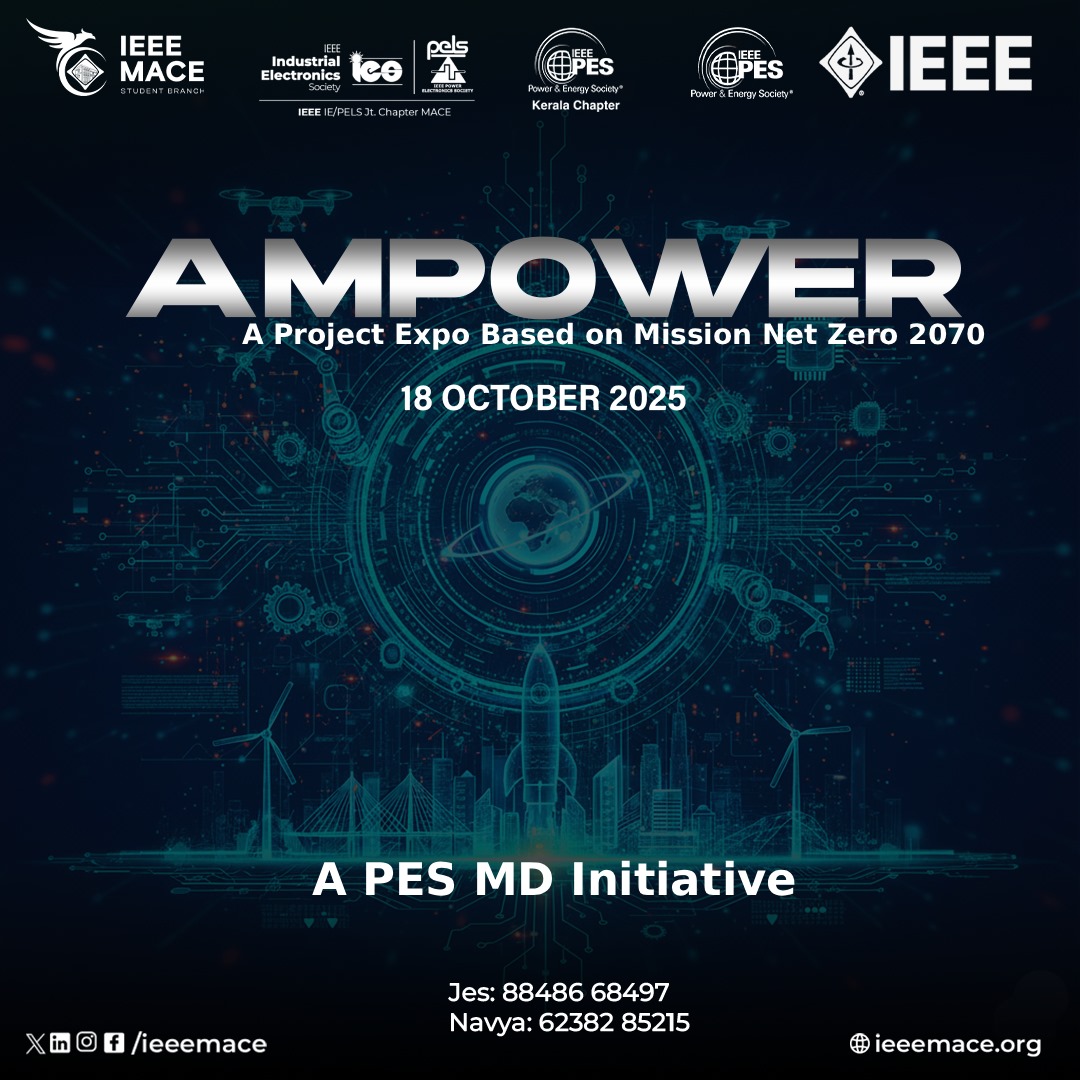 ieeepesks's tweet image. ✨ AMPOWER – A Project Expo on Mission Net Zero 2070 ✨

As a PES MD Initiative,  this expo offers a platform for students to present innovative projects!

#ampower #projectexpo #MembershipDevelopment #ieee #powerandenergy