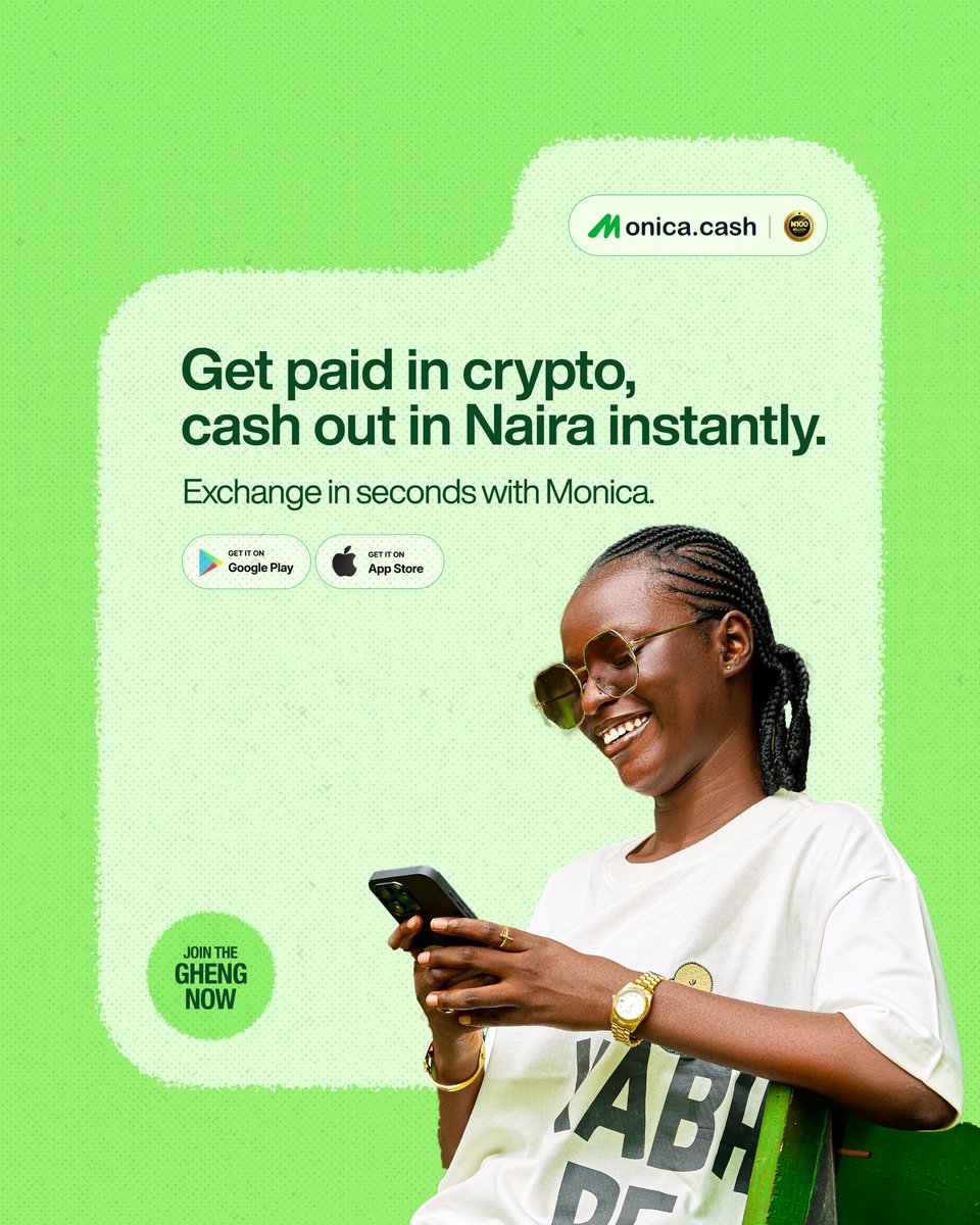 Monicanigeria's tweet photo. If you’re still waiting hours to convert your crypto, you’re doing it wrong ❌ With Monica, you get fast, secure, and instant crypto to Naira exchange. 🚀
#MonicaCash #JoinTheGheng https://t.co/oeC5o81Rzx