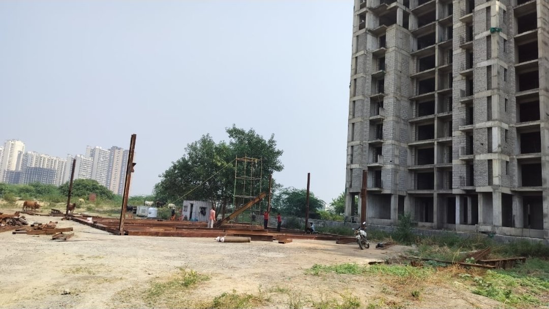 Construction is going on at the vacant land of Sporty city Sector-79, Noida. <a href="/noida_authority/">NOIDA Authority</a> <a href="/CeoNoida/">CEO, NOIDA Authority</a> <a href="/dmgbnagar/">DM NOIDA Gautam Buddha Nagar</a> <a href="/noidapolice/">POLICE COMMISSIONERATE GAUTAM BUDDH NAGAR</a> kindly check &amp; take action on legality of this construction.