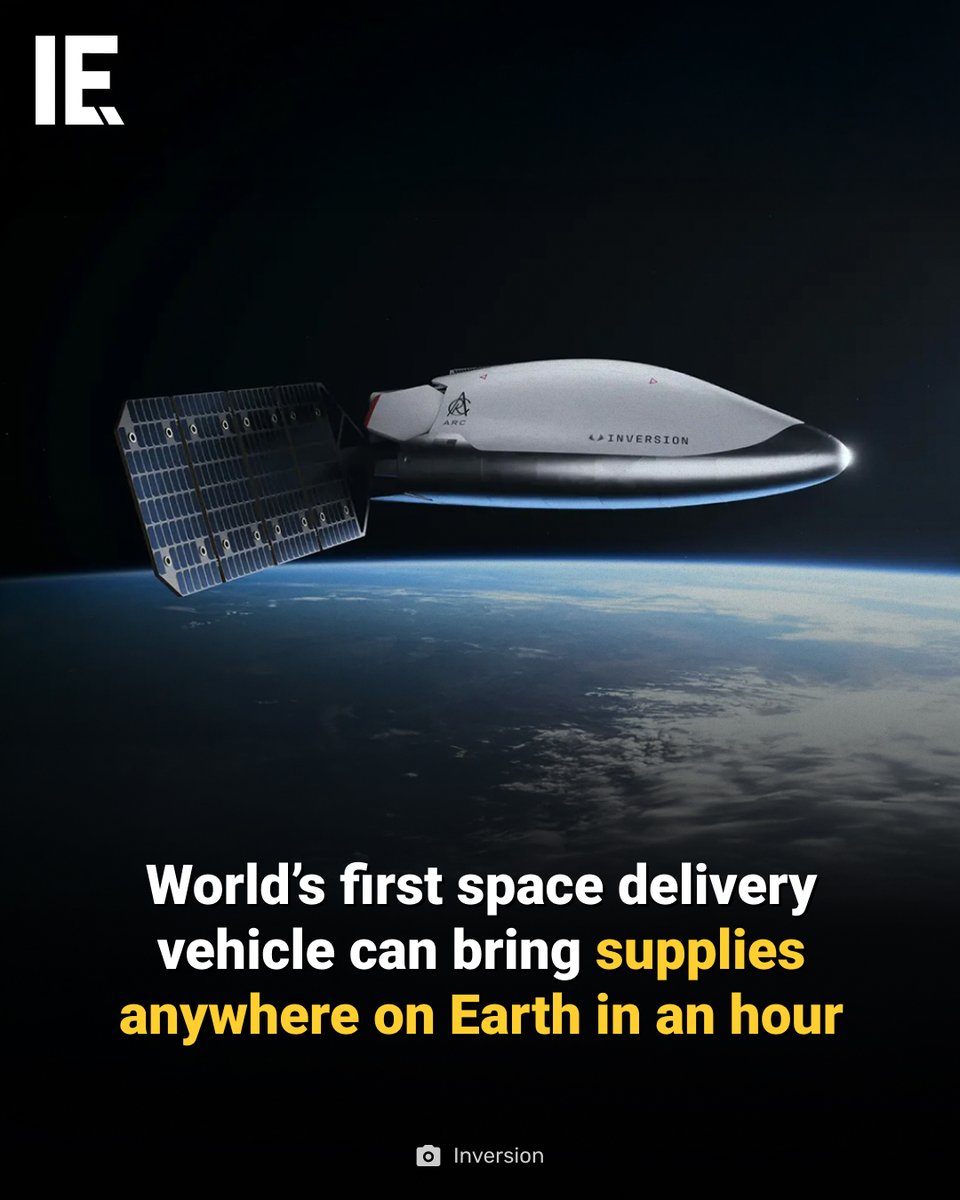IntEngineering's tweet image. Arc could be the start of a space-based logistics network. Inversion plans its first flight by 2026. bit.ly/46TOJsI