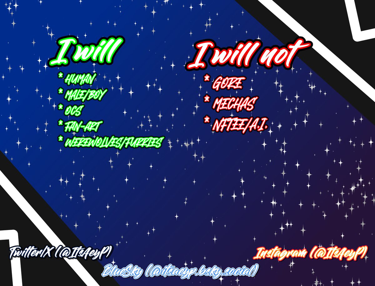 Round 8:
Send me your OCs/Sonas, and I'll draw them in my style for you later, or maybe tomorrow. Please follow, like, retweet, and comment with your OC, and I will follow you back and draw them all. (No AI) #SendMeYourOCs #oc #ocs #digitalart #artmoots #artmoot