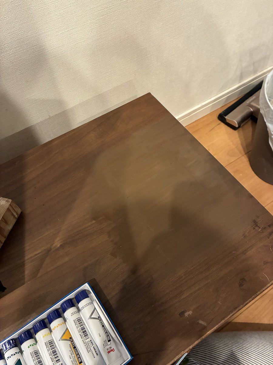 塗装中。塗装は我が家の絵師(妻)の担当🎨