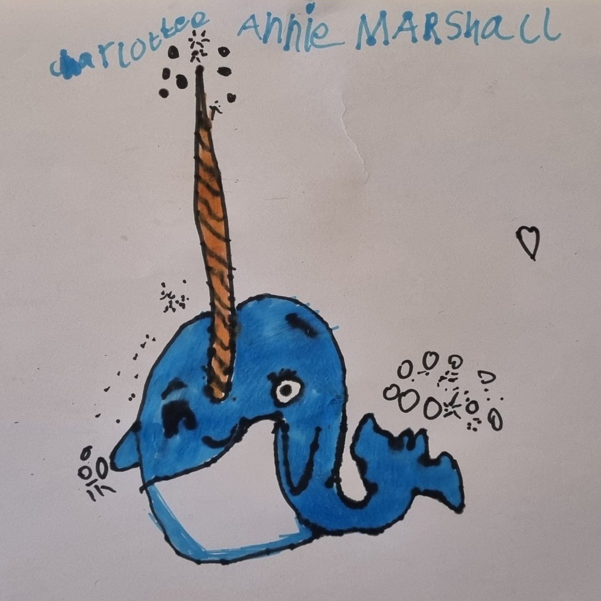 lesleyC84's tweet photo. @RobBiddulph #drawwithrob my 6 year old, so focused and concentrating hard to follow your instructions! https://t.co/KoVK7GV5dz