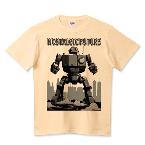 mirincomix's tweet photo. 街に出現したレトロな巨大ロボット 3（ハイクオリティーTシャツ） https://t.co/jAzEwB9bqc https://t.co/JBLyfYQisb