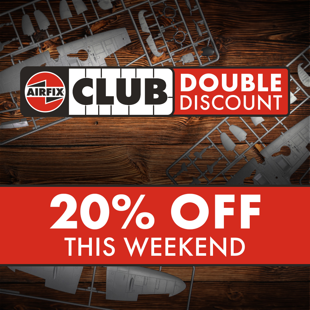 Airfix's tweet photo. Last chance…

The Airfix Club double discount ends at midnight tonight! Shop your favourite kits and save 20% on all in-stock products at https://t.co/69UjakZ7bL.

Not a member yet? Sign-up now! https://t.co/y5grdgtnli👈

#Airfix #ScaleModelling #ScaleModels #AirfixClub https://t.co/YKIw1OUISx