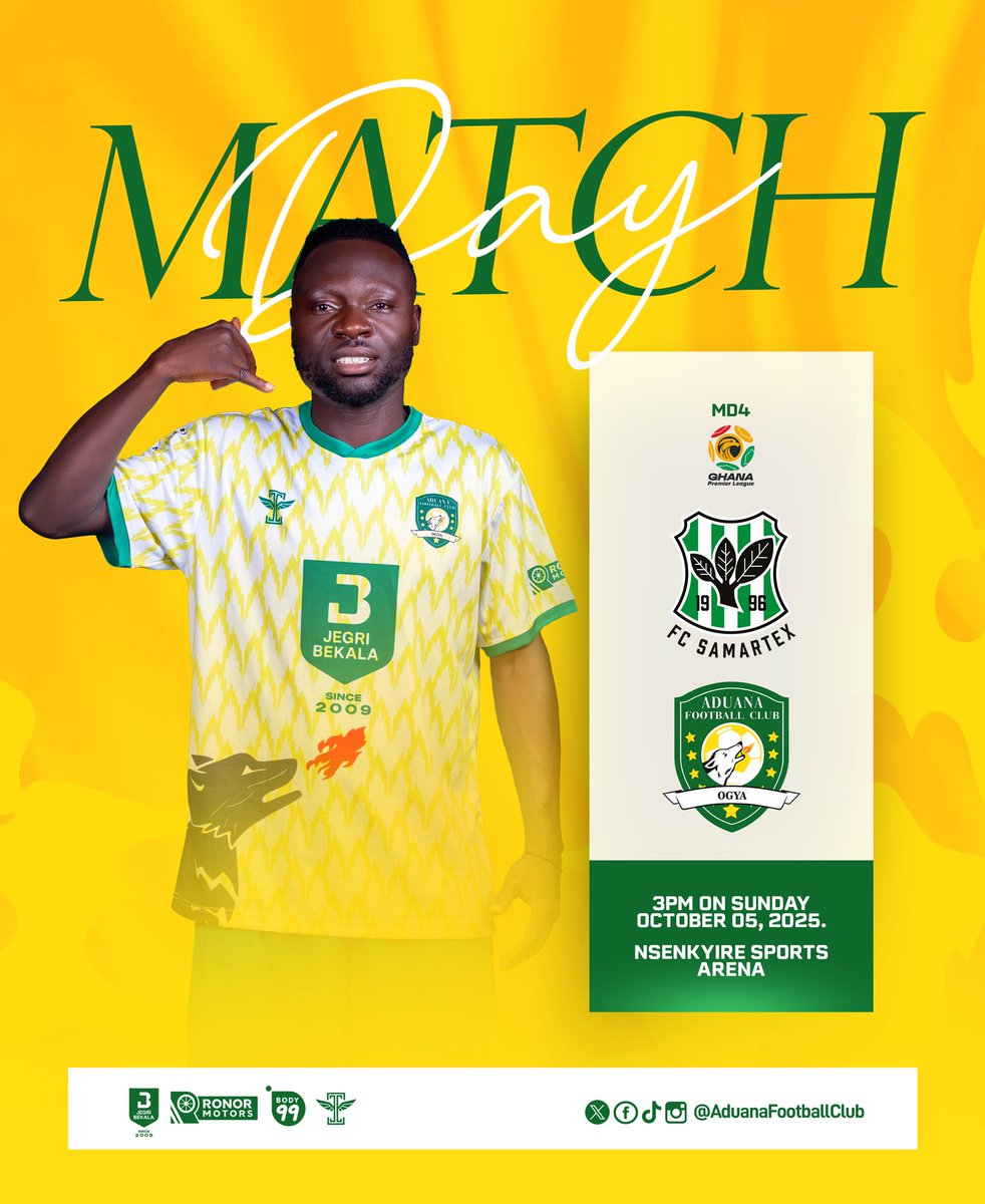 Aduana_fc's tweet photo. It’s matchday in the Western Region of 🇬🇭! 🔥🐕

|| #Ogya || #AduanaFC 🔥🐕 https://t.co/mgOr1XR9g6