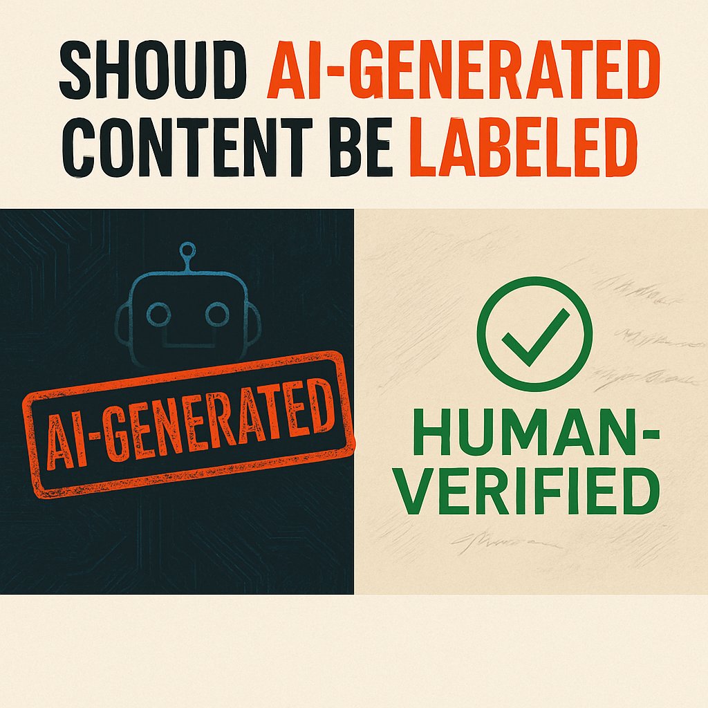 pascal_bornet's tweet image. Should AI-generated content be labeled?

That question hit me harder than I expected. Because when we talk about labeling AI-generated content, it isn’t just about honesty—it’s about power.

I’ll admit: I lean on AI daily. It has become my thought partner, speeding up drafts,…