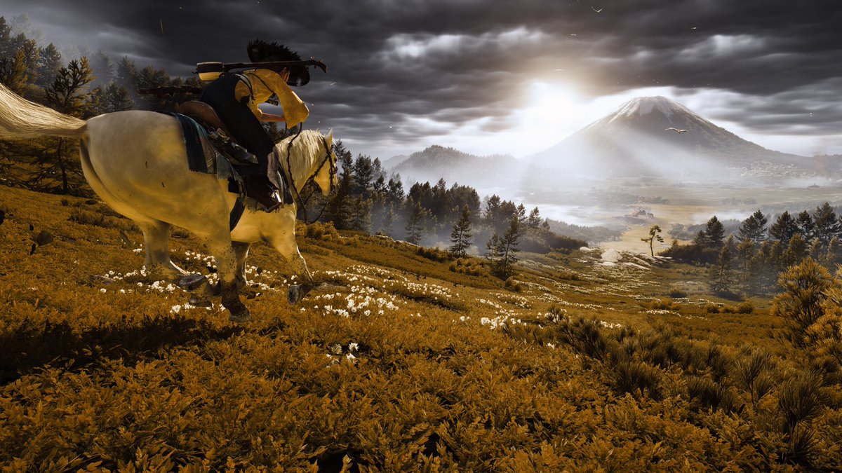 Dushann's tweet photo. This game is stunning :)
#GhostofYotei https://t.co/CRSpn2qu24