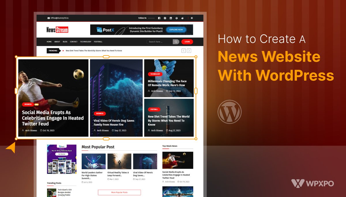 wpxpoofficial's tweet photo. 📰 Build your own News Website in minutes — no coding, no chaos!
With #PostX, create stunning news & magazine layouts that look pro and load fast.
✅ Gutenberg-powered
✅ Ready templates
✅ SEO optimized
👉 https://t.co/al6G4GVScA
#WordPress #WPXPO #NewsWebsite https://t.co/bLtLkslFkR