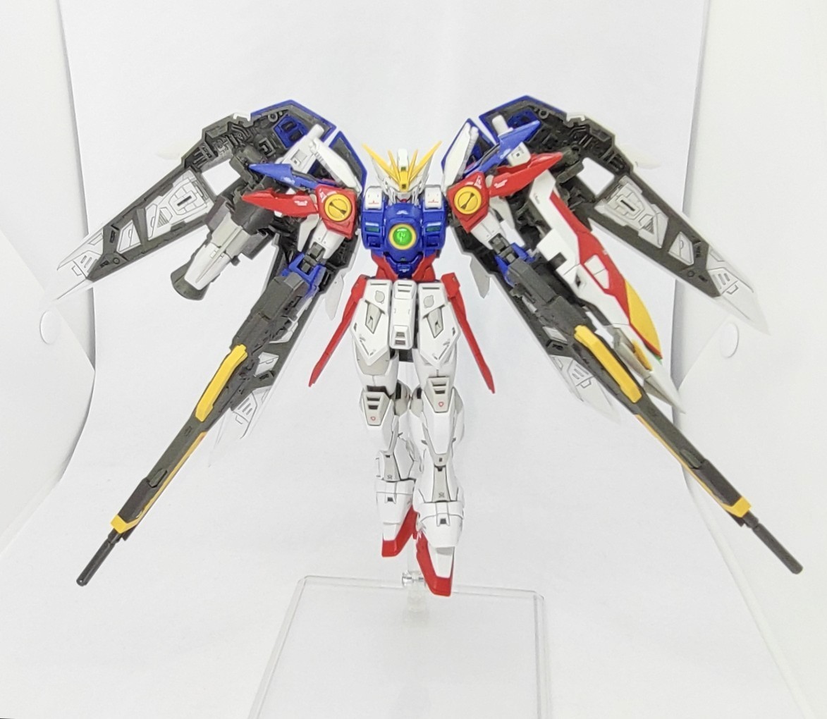 RGウイングガンダムゼロ、完成しました✨ 部分塗装仕上げになります