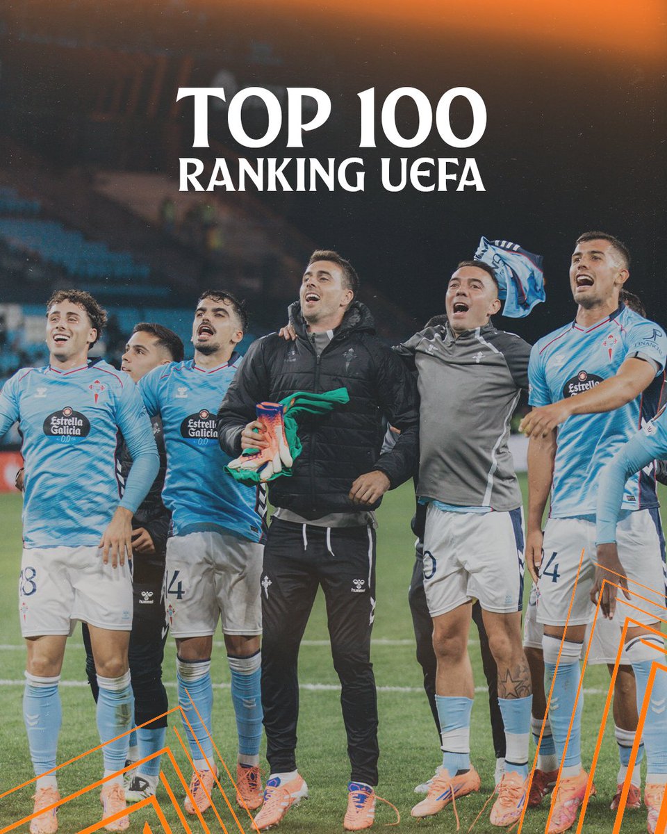 🇪🇺 ¡Top 100 en el ranking <a href="/UEFAcom_es/">UEFA.com en español</a>!

💯 Después de la victoria ante el PAOK, el Celta se sitúa entre los cien equipos europeos con mejor coeficiente.

📊 <a href="/AfoutezaRCCelta/">AFOUTEZA E CORAZÓN</a>
