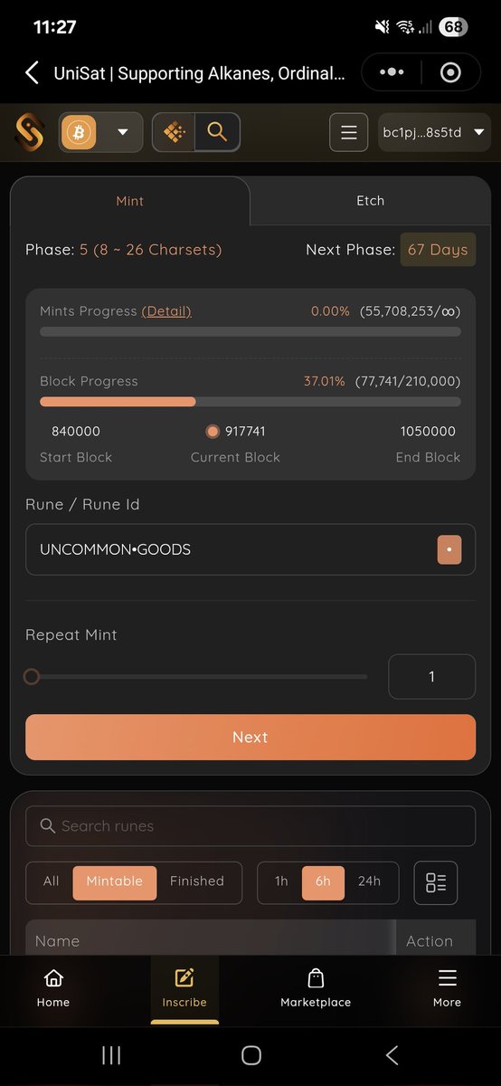 Zenblack_sats's tweet photo. #uncommongoods $UG update
MINT progress 37% supply ~55,7M token price ~0.039$
Can you explain what is phase charsets ?
Next phase is in 67days thx for help https://t.co/2XG1XbueYe