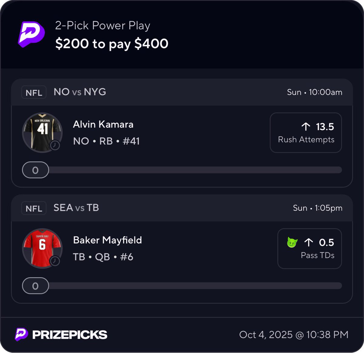 NFL POTD 🚨 If my parlay hits, I’ll send $50 via Cash App to one lucky person who likes and retweets this tweet! 🔥 Must like and retweet to enter. Let’s eat! 🍽️

t.me/+VkvCfsKPC6c2N…

#NFL #PrizePicks #BettingX