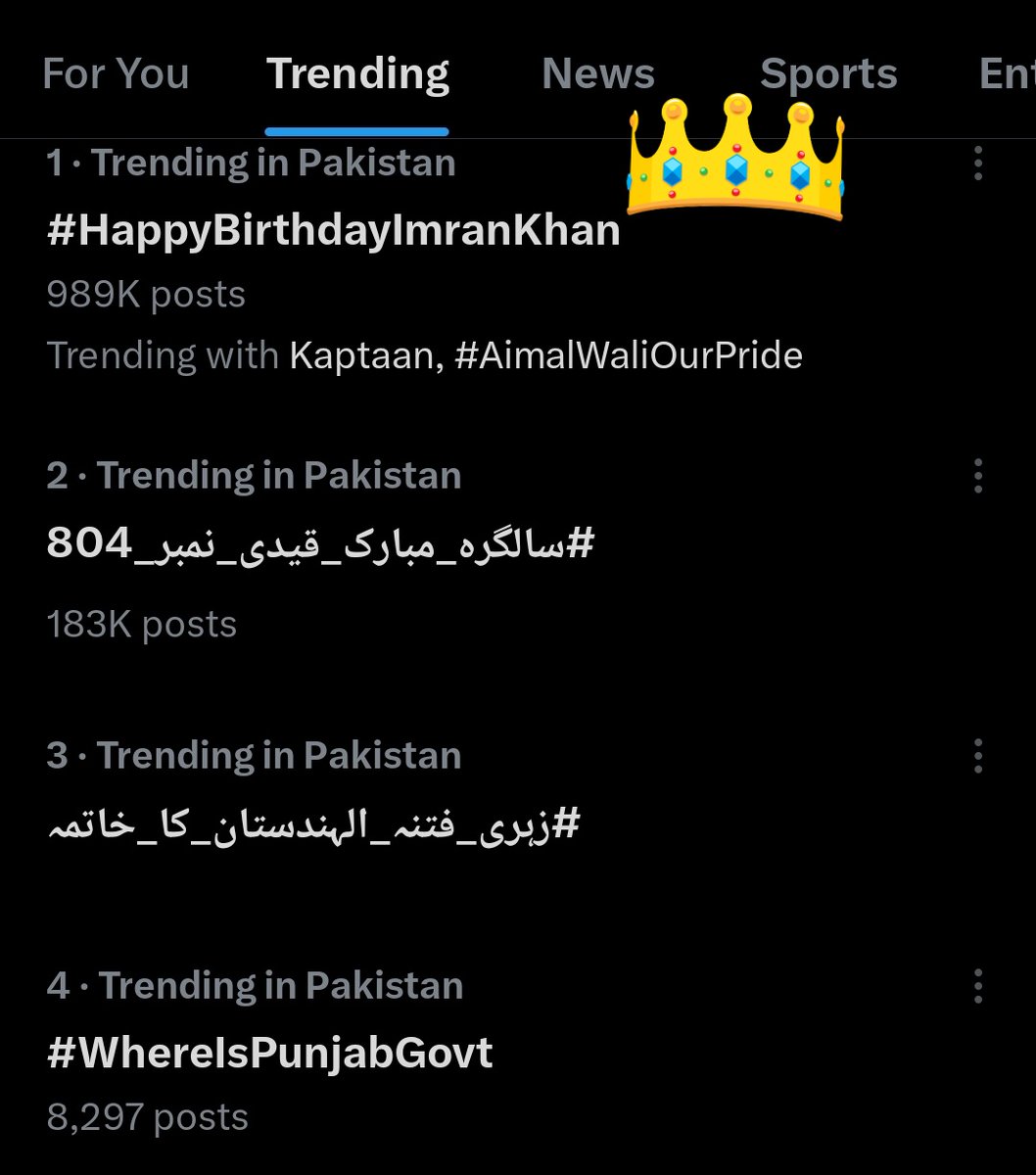 KaliwalYam's tweet image. 1 ملین میں صرف 11 ہزار رہ گئے، رکنا نہیں سب جوائن کریں۔ ٹارگٹ 1 ملین ہے 🔥
#HappyBirthdayImranKhan