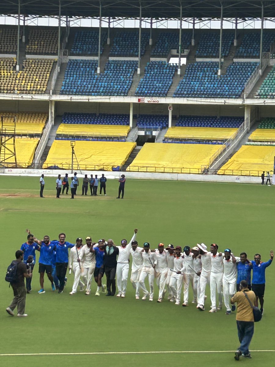 RevSportzGlobal's tweet image. Vidarbha are the Irani Cup champions🏆
