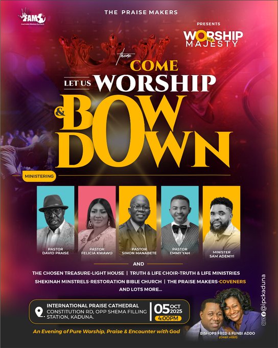 IPCKADUNA's tweet image. Thank you for joining us today, would love to see you on Thursday by 5:30pm and on Sunday by 9:00am, we would also love to see you in the evening by 4:00pm to join us to celebrate our choir day.
#IPCLive
#ChoirDay