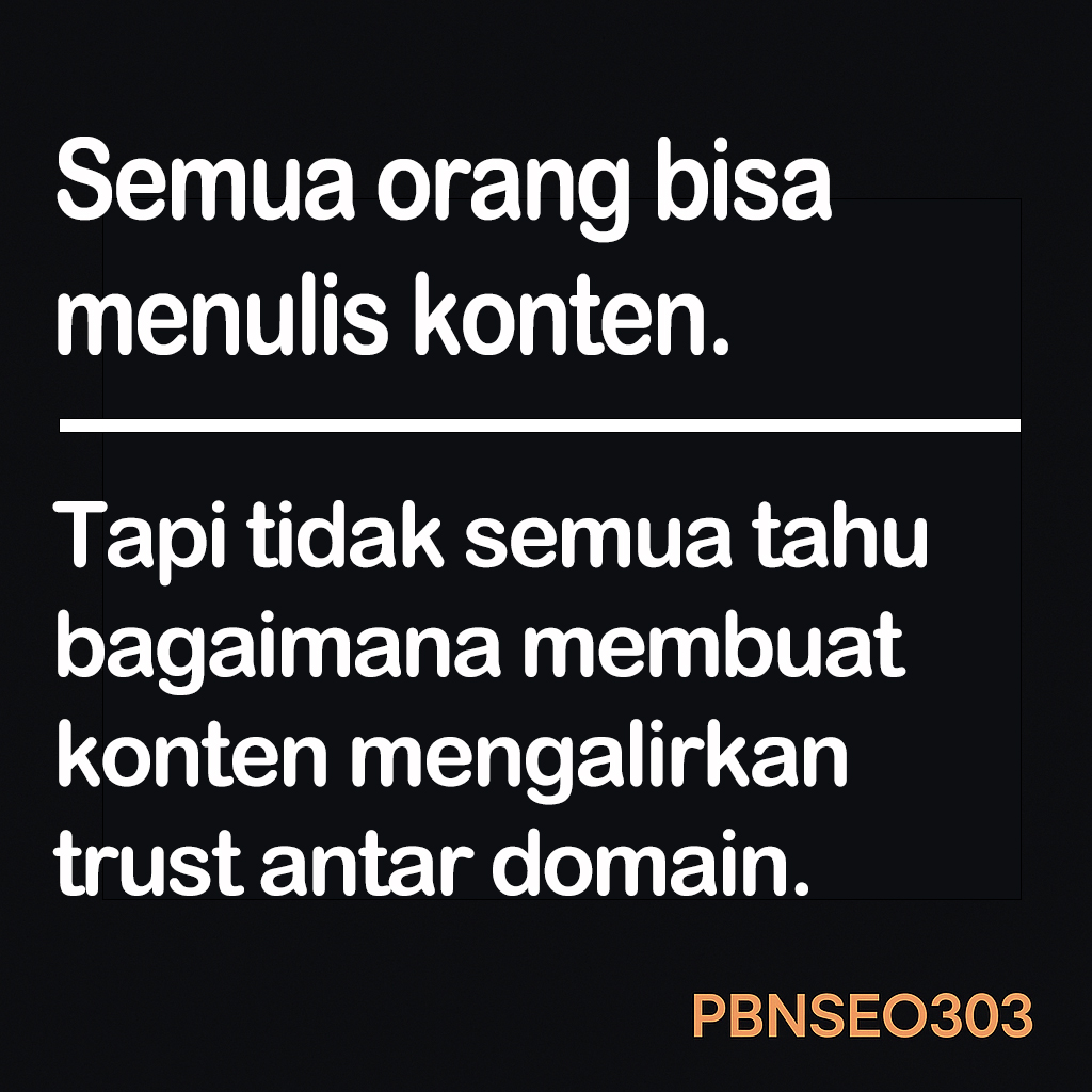 pbnseo303's tweet image. Semua orang bisa menulis konten.
Tapi tidak semua tahu bagaimana membuat konten mengalirkan trust antar domain.
Kami tahu caranya.
#SEO #ContentNetwork #PBNSEO303