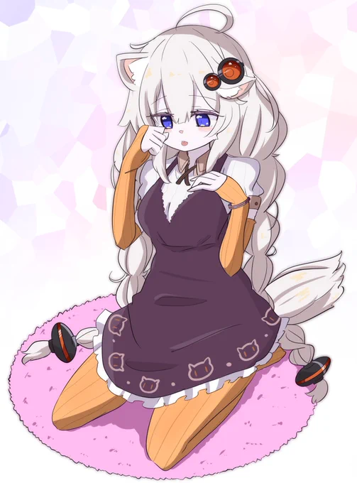 グルーミングあかり猫。 #集まれケモナー #紲星あかり