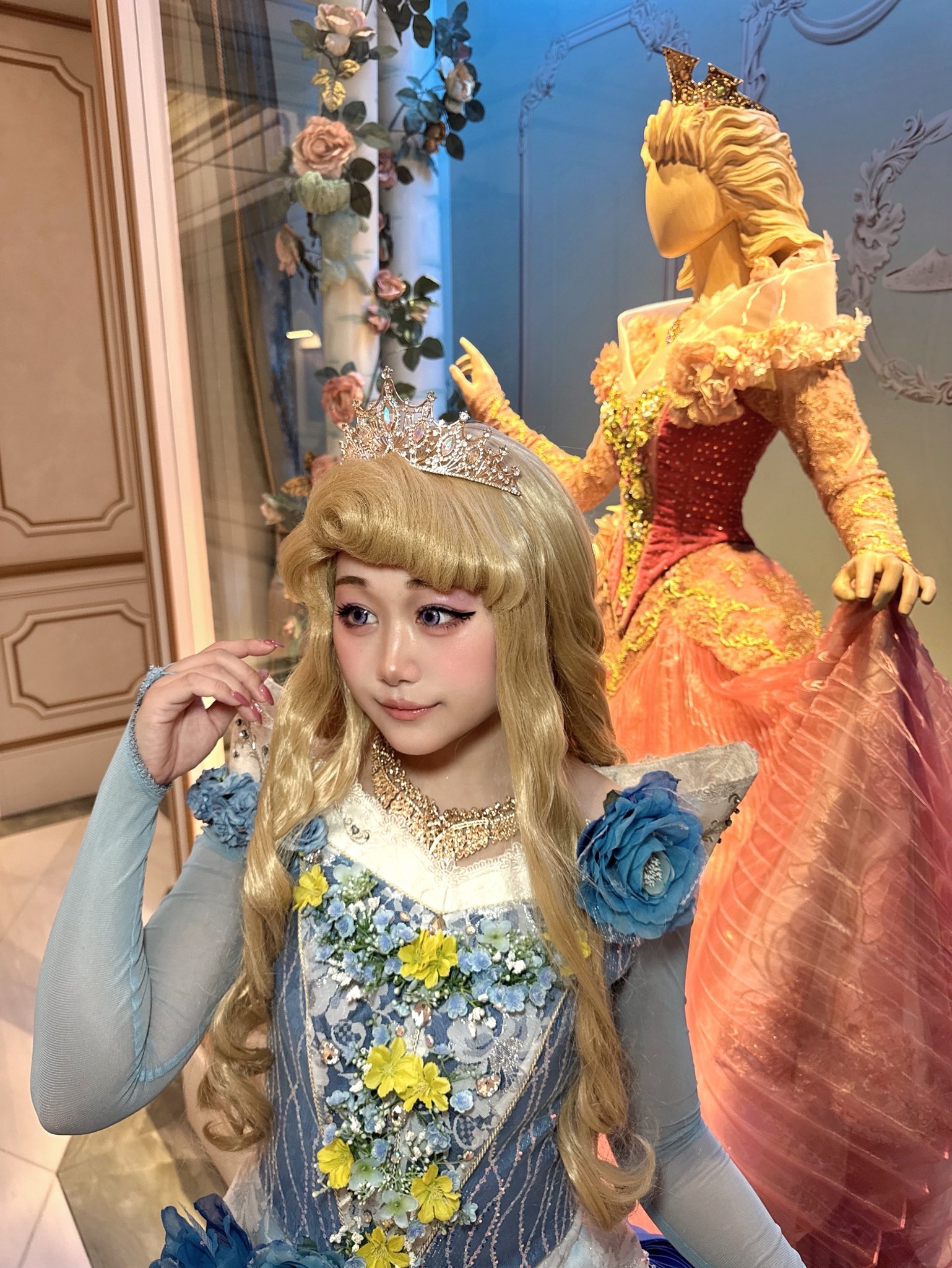 ワンマン　オーロラ姫　ドレス　Dハロ　仮装 ディズニー オーロラ姫 キッズ服 ドレス コスチューム Dハロ