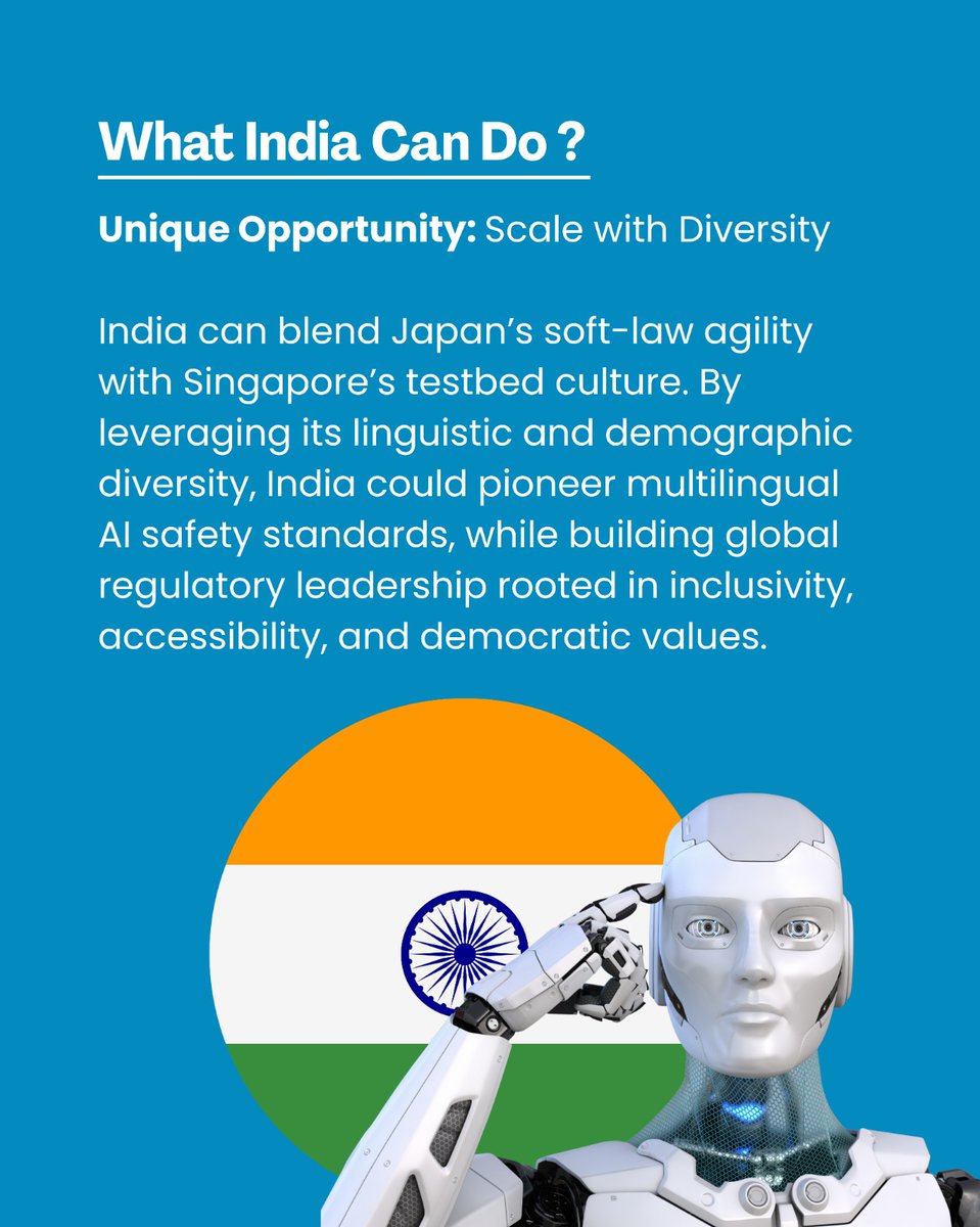 AILF_INDIA's tweet photo. AI is now at the center of national debates.

India’s Parliament has begun shaping policies that balance innovation with safeguards. With Singapore embedding AI in strategy and @JapanGov  advancing ethical frameworks, India is defining its own path.

#Singapore #India #Japan https://t.co/rQg3RRcwZu