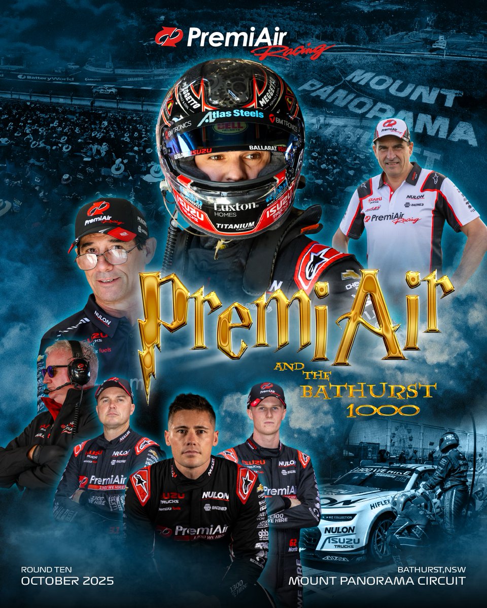 The Mountain Awaits. 🏔️
We’re ready to rise.
Bathurst 1000. One team. One goal. 💪
#WeArePremiair #RepcoSC #Bathurst1000