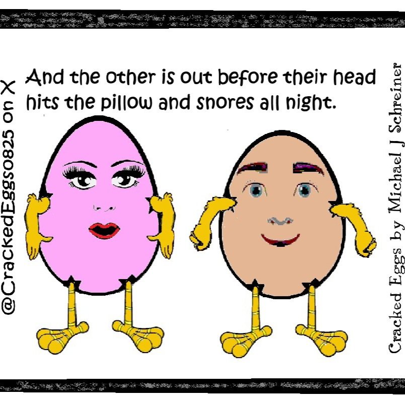 CrackedEggs0825's tweet photo. #CrackedEggs 100525 Sleeping Types
#twotypeofpeople #melatonin #lavender #twohours #sleep #fallasleep #snoreallnight https://t.co/OqVmo7f8An