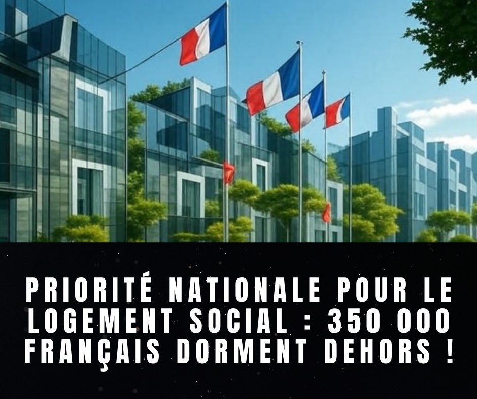 lucasfourcadeof's tweet photo. Priorité nationale pour le logement social : 350 000 Français dorment dehors ! #prioritenationale #france #francais #politique https://t.co/2DzZ63TjxK