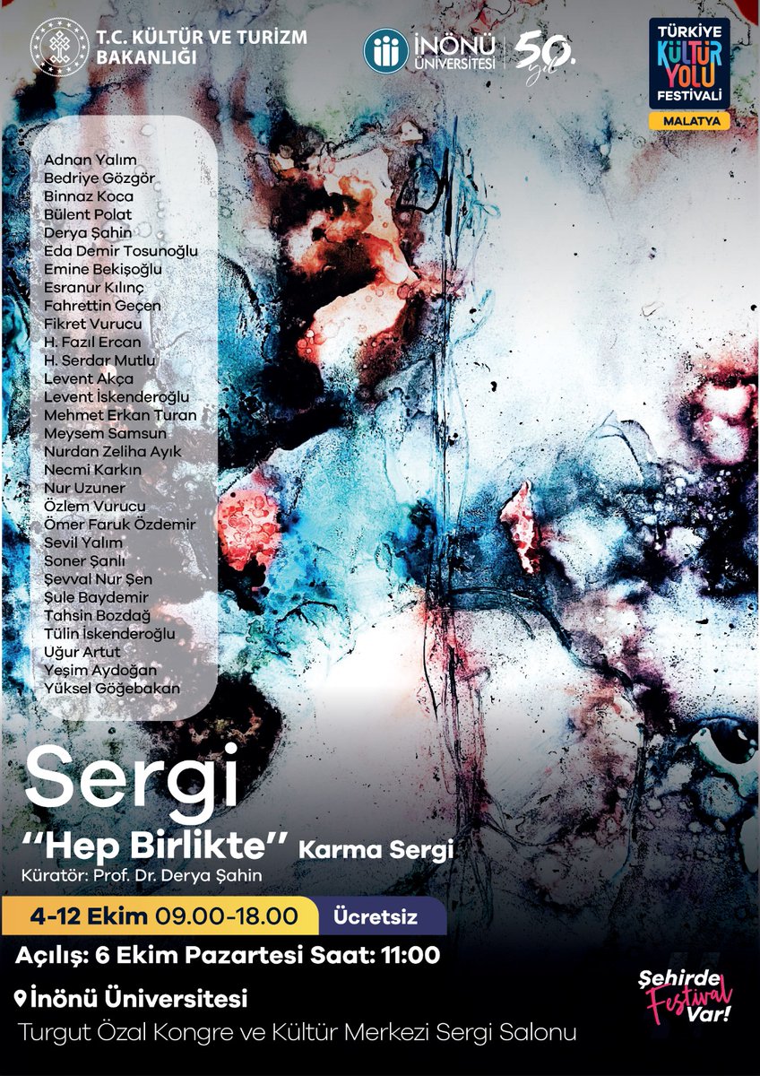 **
Sergimiz var.

**

<a href="/turkiyeky/">Türkiye Kültür Yolu Festivali</a>  #malatya #kulturyolu