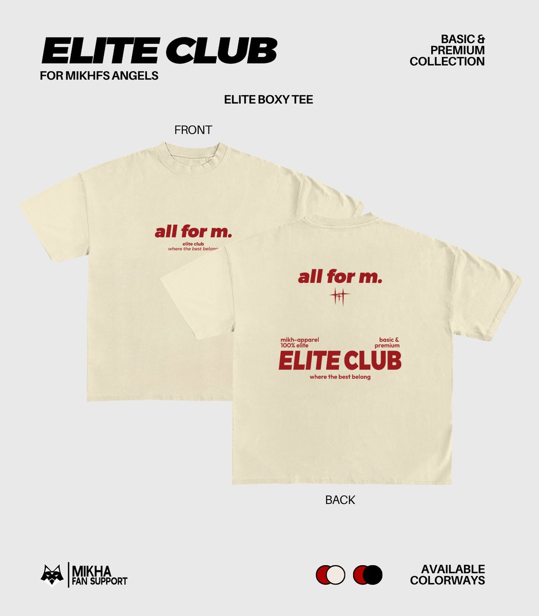 mikhalitesfs's tweet image. [Elite Club - Angels Exclusive Boxy Tee Designs]

#EliteClubMerch
#AllForM
#MIKHAfiedtilBINIfied
#MikhFS_Merch