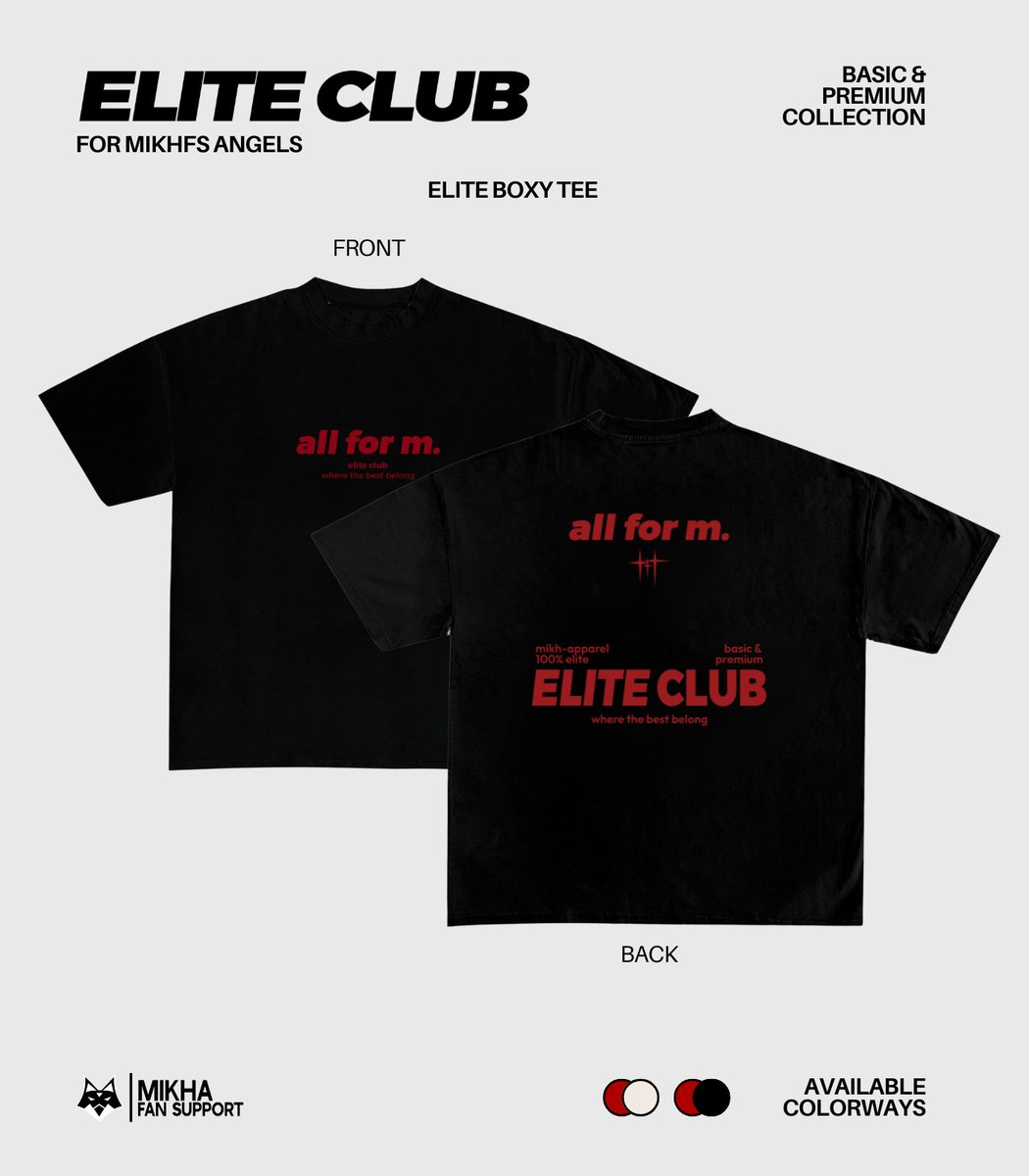 mikhalitesfs's tweet image. [Elite Club - Angels Exclusive Boxy Tee Designs]

#EliteClubMerch
#AllForM
#MIKHAfiedtilBINIfied
#MikhFS_Merch