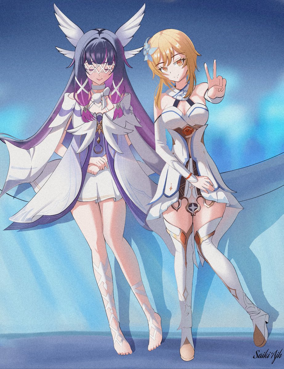 SaiDrawing04's tweet photo. Lumine and columbina
#GenshinImpact #Columbina https://t.co/fButa8YvZU