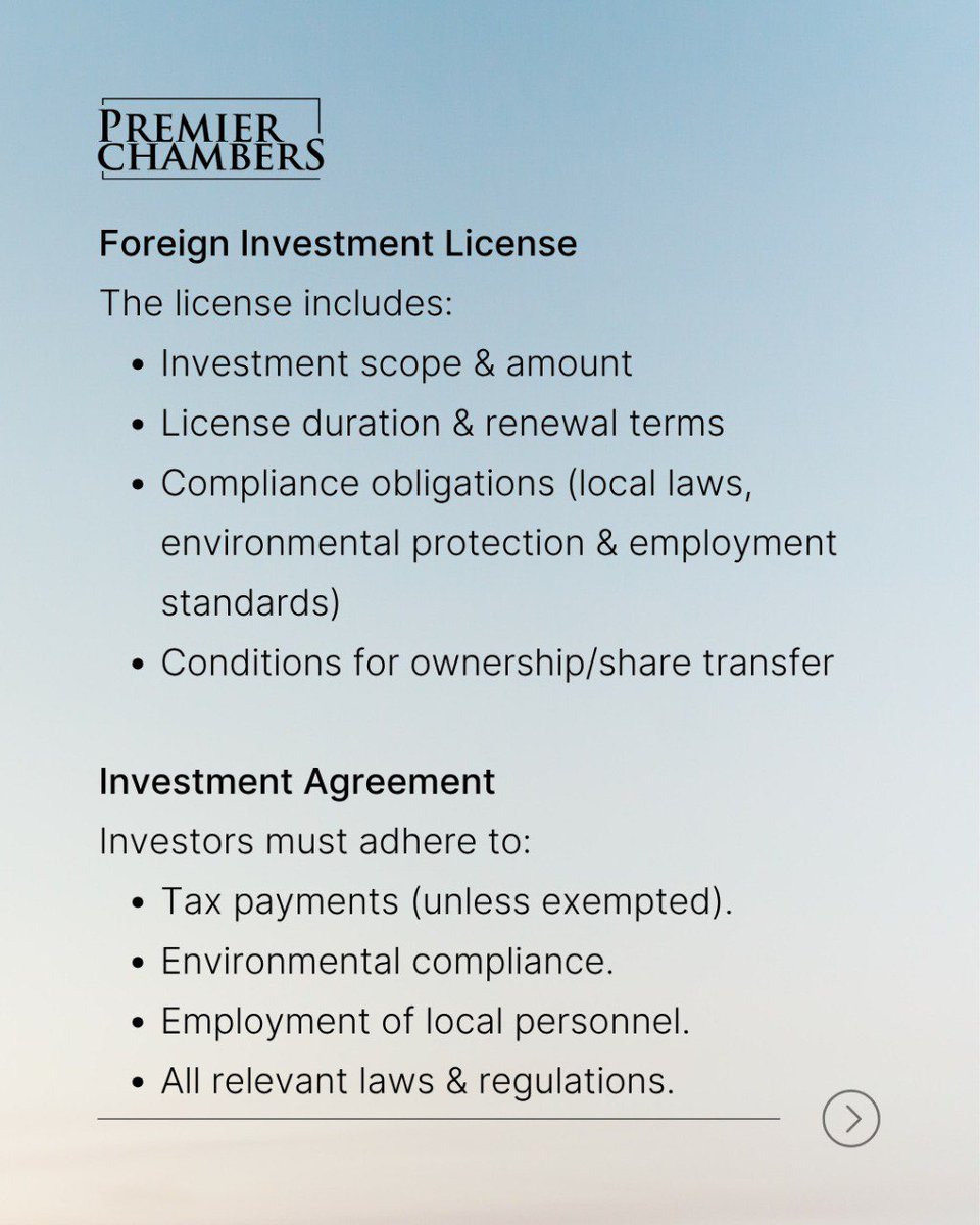 PremierChambers's tweet photo. This framework defines the process for obtaining investment licenses, the rights and obligations of investors, and the incentives available to encourage foreign direct investment.

Read more: https://t.co/k0jzH6RHz9

#PremierChambers #PCTA #Maldives #InvestMaldives #MaldivesFDI https://t.co/CzK5ylxKkT