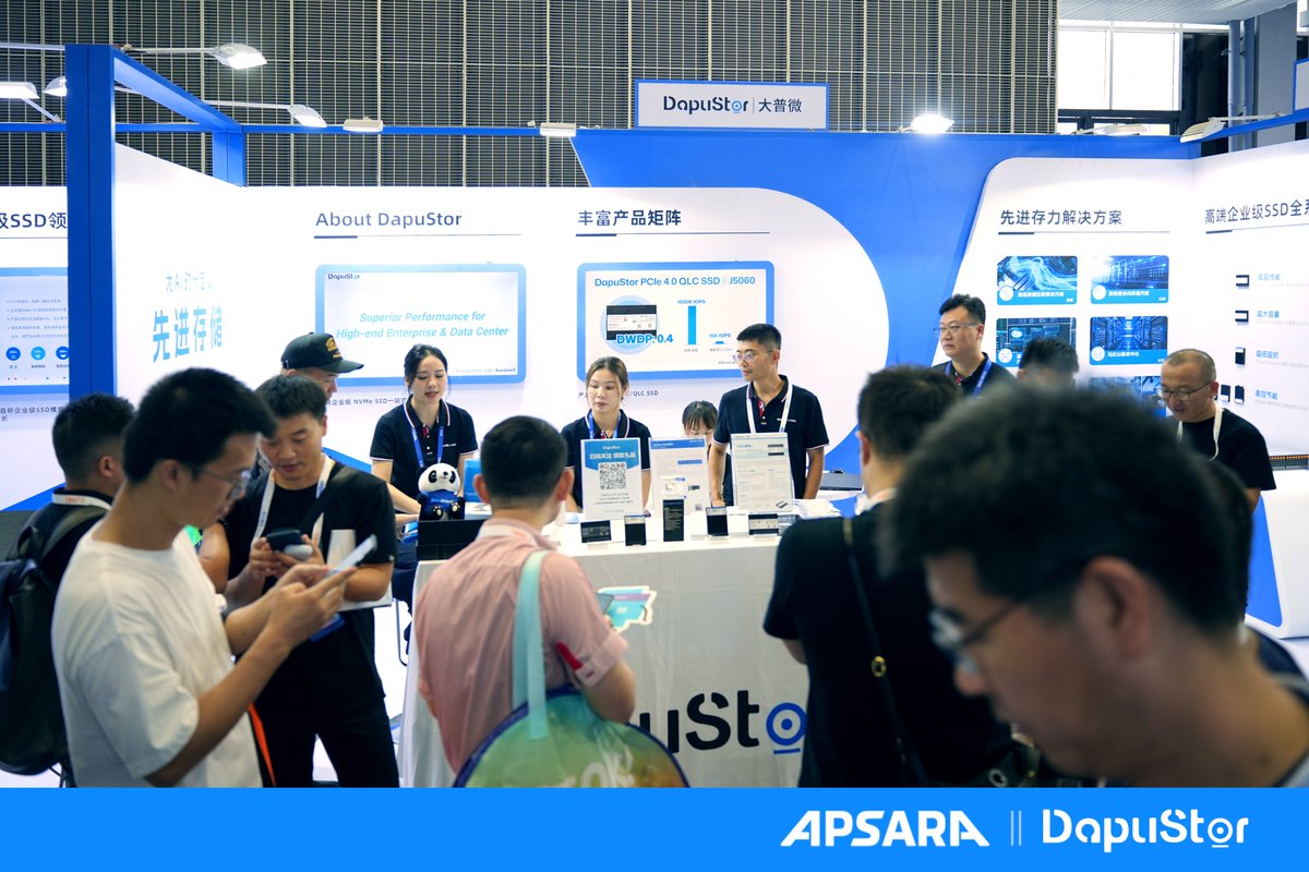 DapuStor's tweet image. Wrap up of #APSARA Conference!
DapuStor Corporation x Alibaba Cloud Global: Empowering cloud and AI workloads with enterprise SSDs.
Check out the highlights below!
#APSARA2025 #AlibabaCloud #CloudStorage #QLC #SSDs #EnterpriseSSDs #CloudServer #AI