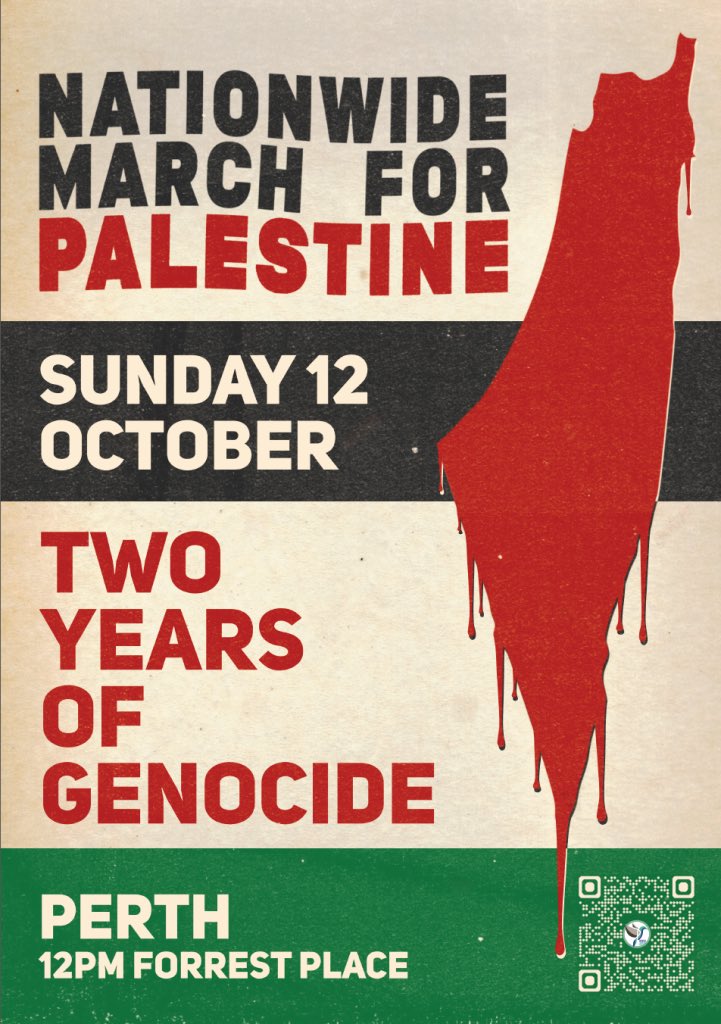 #WAPol #auspol #MarchForPalestine #FreePalestine #SanctionIsraelNow #StopTheGenocide #StopArmingIsrael #ArmsEmbargoNow