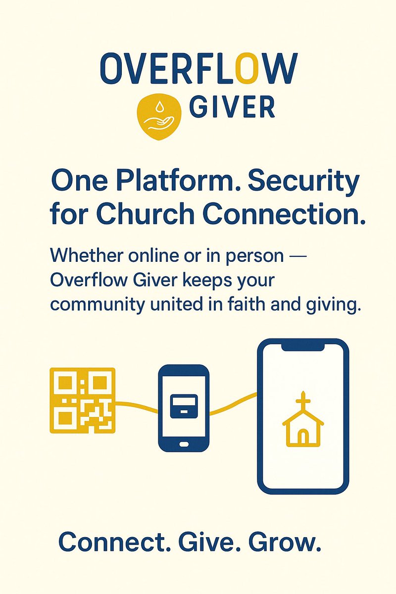 overflowgiver's tweet image. Faith builds people.
Technology connects them.
Together, they grow. 🌱

At Overflow Giver, we empower churches to thrive in the digital age — where giving is simple, secure, and impactful.

#Churchtech 
#FaithMeetsTech #ChurchGrowth #OverflowGiver
