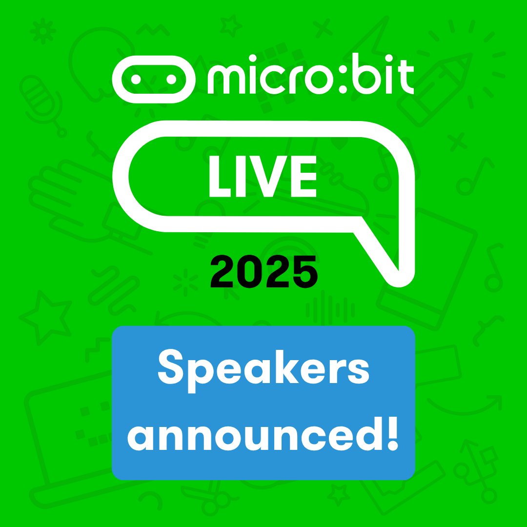 microbit_edu's tweet image. 🎉 Just announced: Speakers for micro:bit LIVE 2025!
We’re hosting 2 exciting US events this autumn — and the first speakers are now LIVE!
👇
#microbitLIVE #EdTech #CSeducation