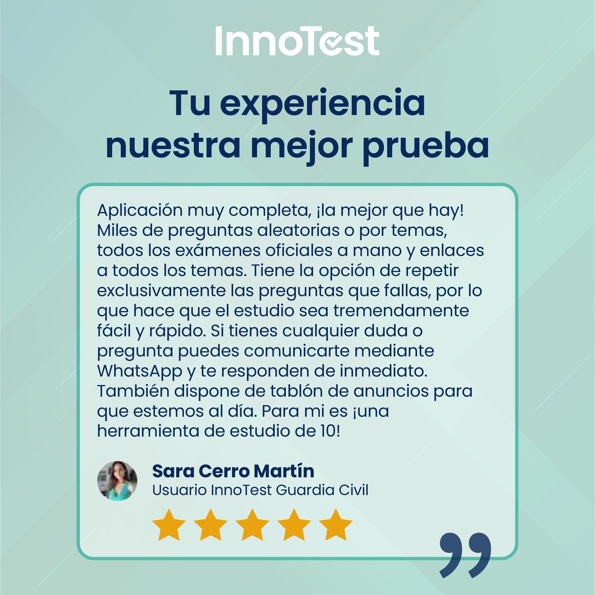 InnoTestES's tweet image. Tu experienica es nuestra mejor prueba 😉 

#InnoTest #Oposiciones #Opositar #EstudioOposiciones