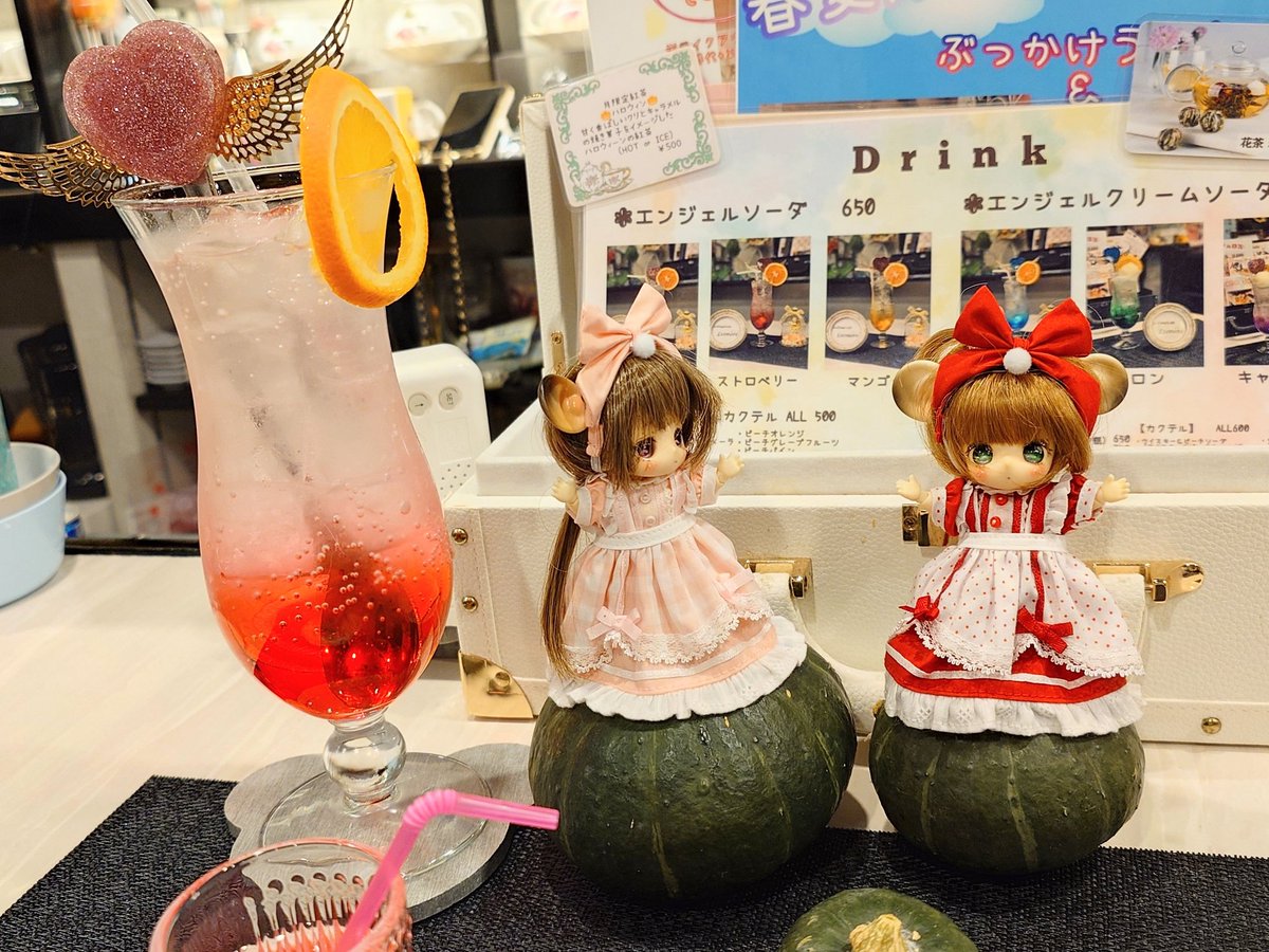 昨日のつづき…🐹🐹✨
#花かごの小部屋
#ドールカフェ #レオノール