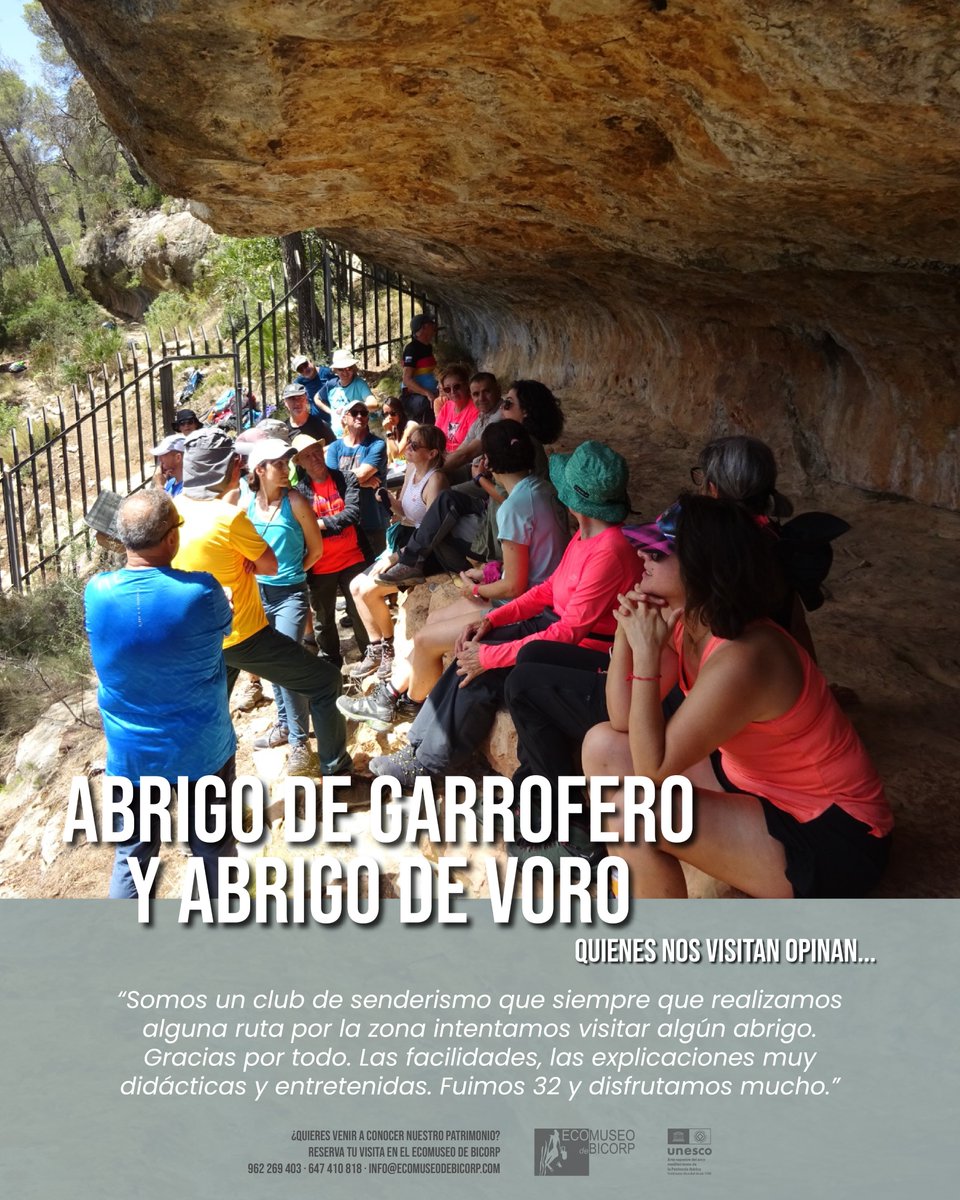 ǫᴜɪᴇɴᴇs ɴᴏs ᴠɪsɪᴛᴀɴ ᴏᴘɪɴᴀɴ...

Nuestras visitas guiadas al Arte Rupestre del Caroig #PatrimonioMundial unidas a una comida en la naturaleza y una buena ruta de senderismo son el plan perfecto para este otoño. ¿Te animas a descubrir este espectacular paraje con nosotras?