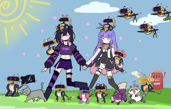 Happy Birthday Rain my beloved Oshi I hope you like this little art piece I made with the Hoemies as their little character thank you for being an inspiration to me and a good friend I hope you have a wonderful birthday #RainhArt