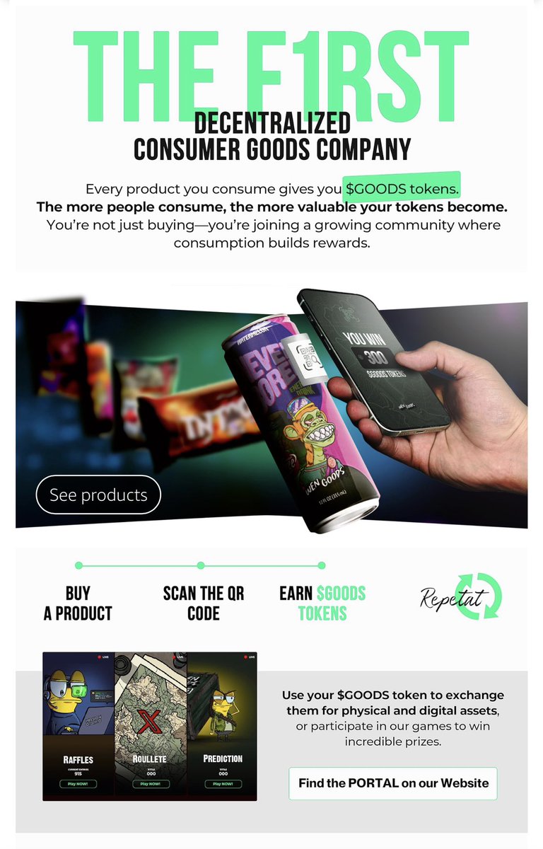 tducksassy's tweet photo. Take a look at the Amazon store page for @wen_goods it explains everything.

This is a RWA project and right now there are 4 products live on Amazon you can actually buy. Plus, every product lets you earn some $GOODS

Every Gorg you have also gets you $GOODS

$GOODS is alpha! https://t.co/pi5RR29b13