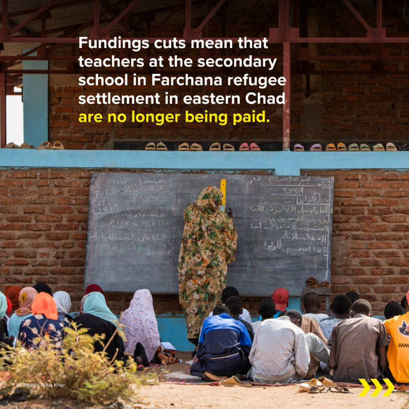 Refugees's tweet photo. This #WorldTeachersDay, we honour refugee teachers who inspire futures every day.

Refugee education matters. Teachers matter.
