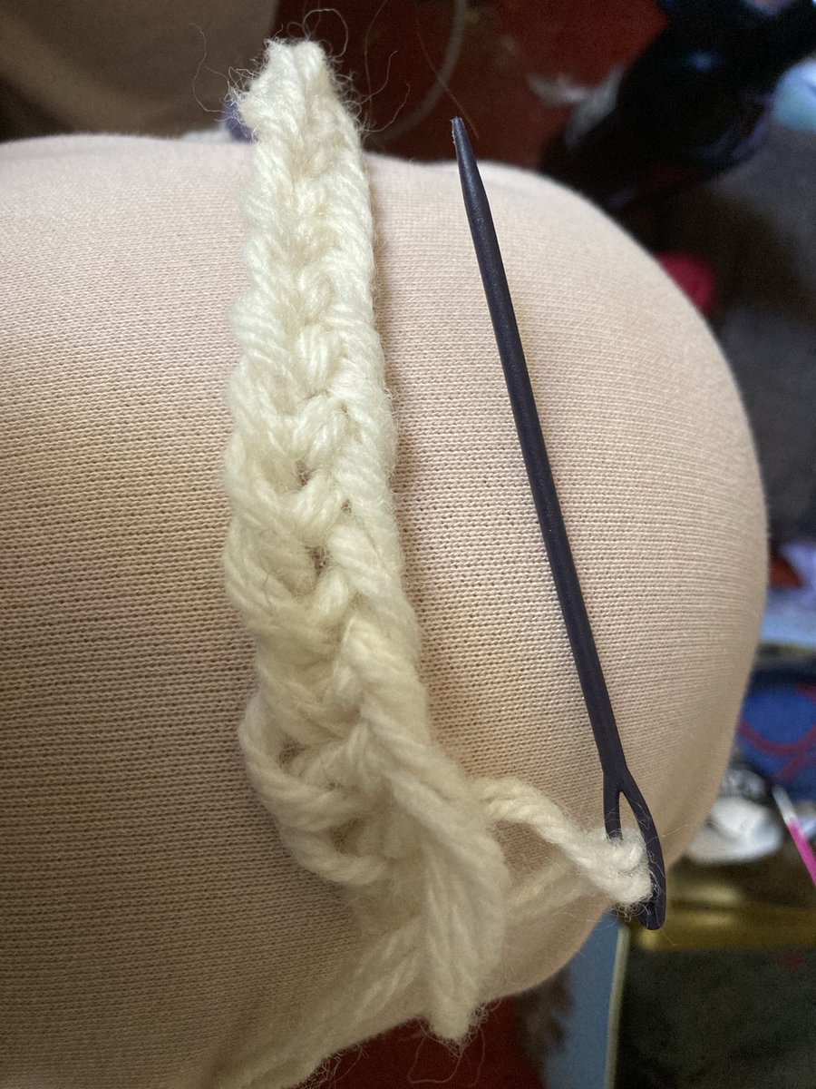 I have discovered Nålbind. Which is old Norse knitting using one’s thumb and a darning needle. My aim is a Viking hat, but it is not going to be finished soon. It is incredibly fiddly. This pic is a fifteenth attempt.