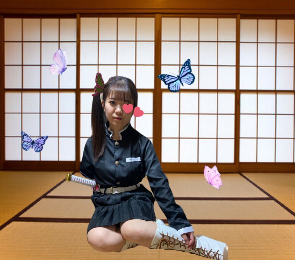 wizard_only128's tweet photo. 他界隈で失礼 

鬼滅の刃

栗花落カナヲちゃんのコスプレしてみた🦋🌸
（ド初心者＆合成でごめんなさい🙌）

#鬼滅の刃
#栗花落カナヲ
#コスプレ https://t.co/5o7BSIkBaf