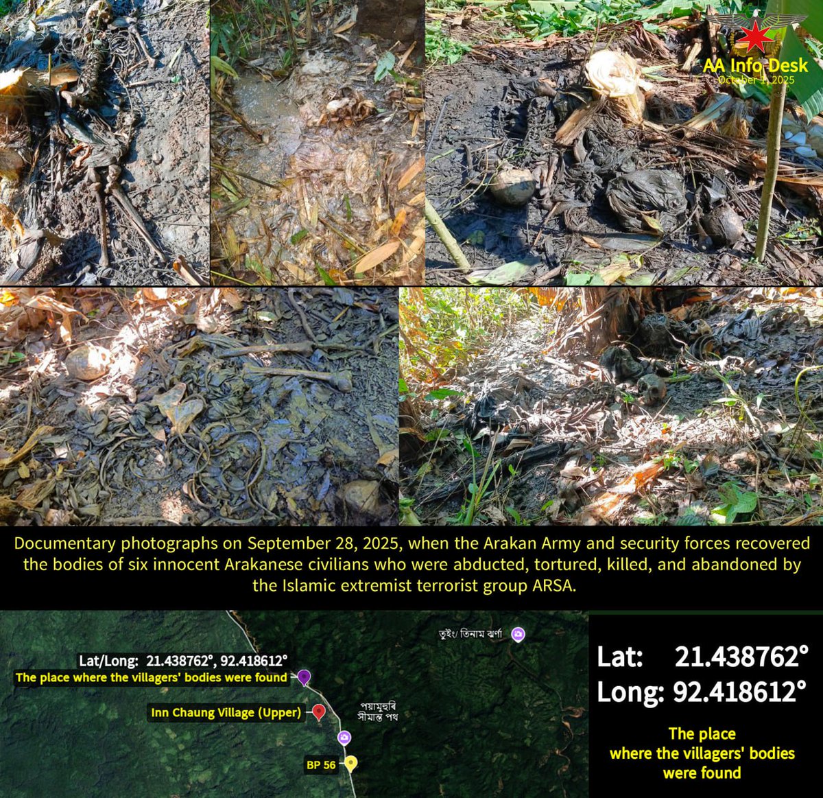 Islamic Bengali terrorists backed by Bangladeshi armed forces and Yunus interim regime are attacking and killing civilians of Arakan by intruding and trespassing on the territory of Arakan. 
We call for Yunus <a href="/Yunus_Centre/">Muhammad Yunus</a> to immediately stop a violation of the UN charter.