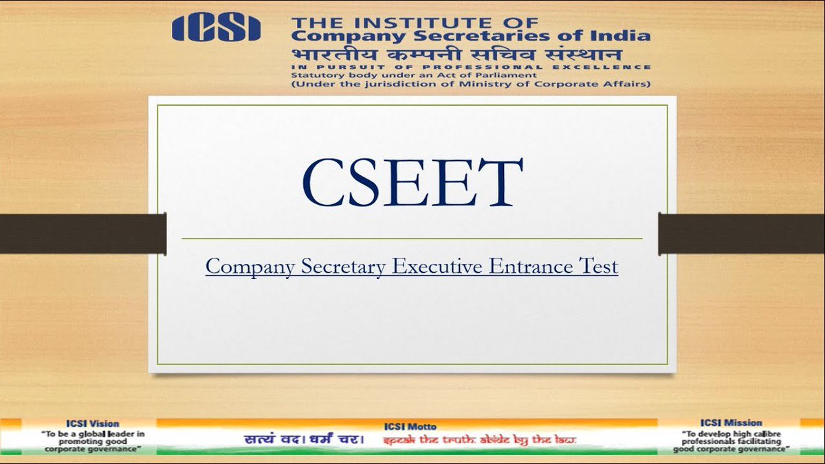 Cstalkss's tweet image. The #CSEET exams are expected to be held in OFFLINE mode, following the earlier CS Foundation pattern of twice-a-year exams with All India Ranks (AIRs).
ICSI is likely to announce the official implementation soon.