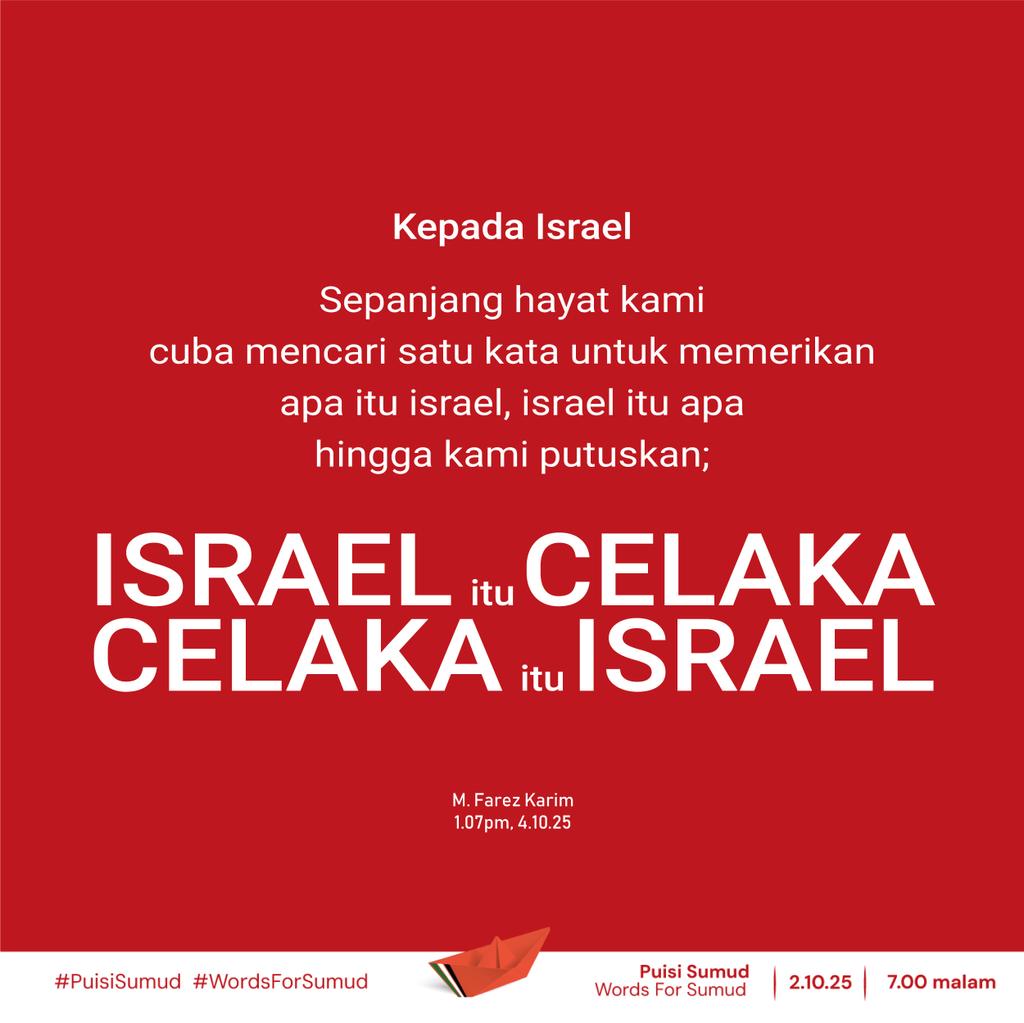 mfarezkarim's tweet photo. #PuisiSumud
#WordsForSumud
#SumudNusantara
#Stand4Sumud https://t.co/8cAEraxyGI