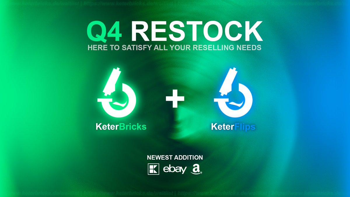 ANKÜNDIGUNG📢
Mit neuen Additions startet KeterBricks ins neue Quartal. Der Markt ändert sich? Wir passen uns an!
⭐️FREE TRIAL PHASE für die Alternative Section⭐️
Wir wollen euch beweisen, dass wir auch diesen Markt dominieren! Bewerbungsphase bis 08.10📅
keterbricks.de/waitlist